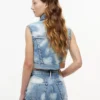 Vestă din blugi cropped Tommy Jeans